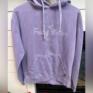 Wasted Purple Friday Harbor Hoodie made in USA women’s medium thick industrial
